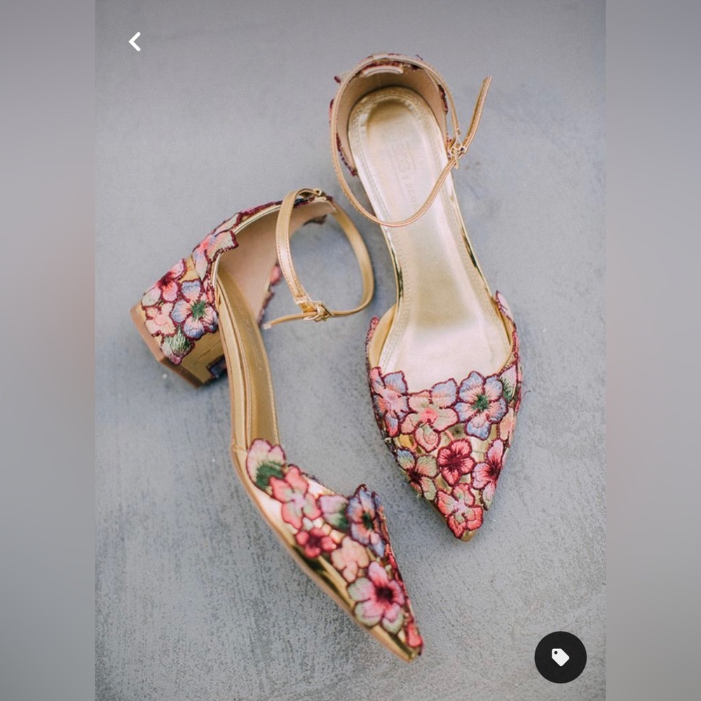 ISO ASOS Gold Hydrangea Shoe Size 6